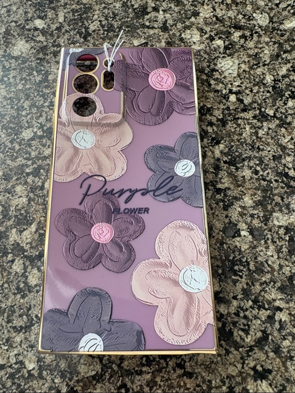 Purple Floral Phone Case -